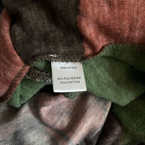 Palila San Francisco Unique Vibrant Art to Wear Tunic Textured Shark Bite‎ Hem L - Picture 7 of 7